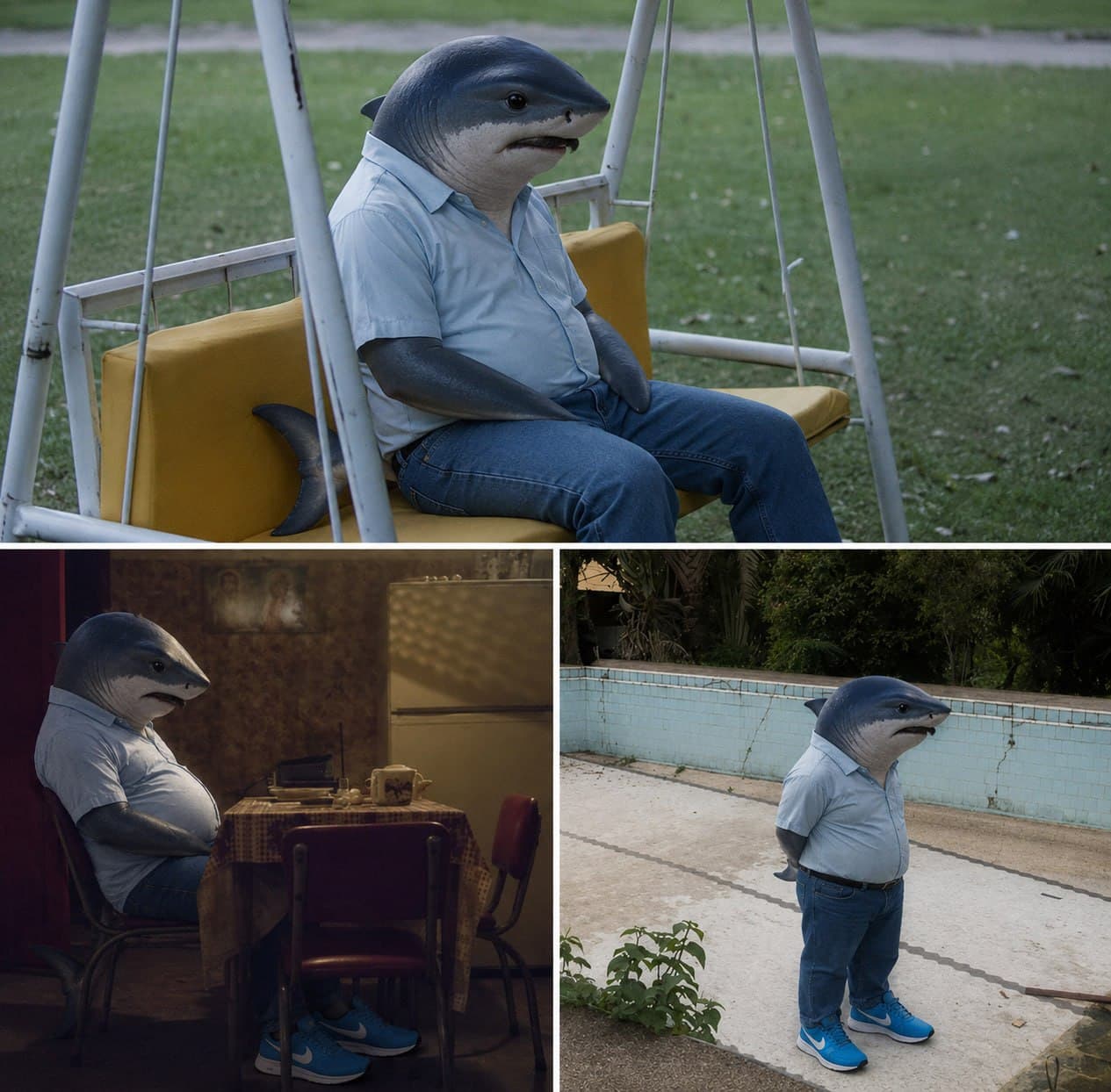 da shrk in 3 stages of bein down bad